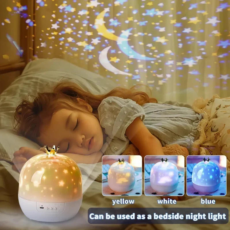 Luce Notturna Proiettore con Rotazione a 360°