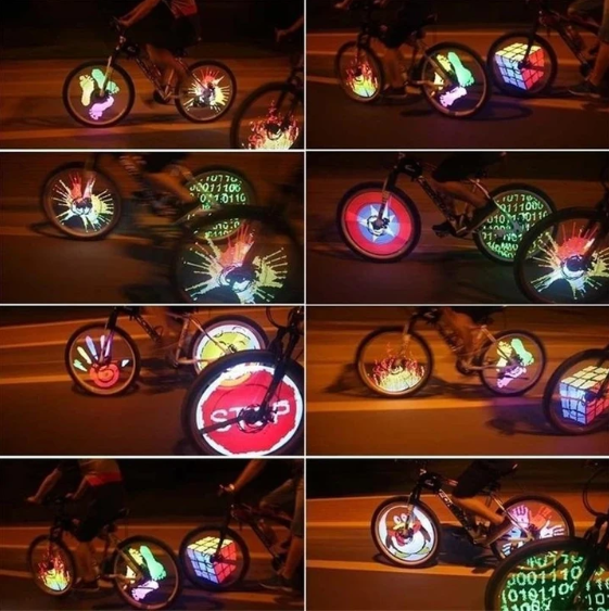 Luci a LED 3D per Raggi di Bicicletta