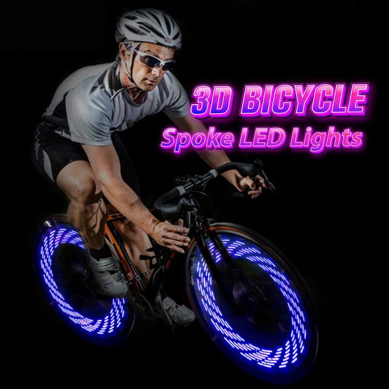 Luci a LED 3D per Raggi di Bicicletta
