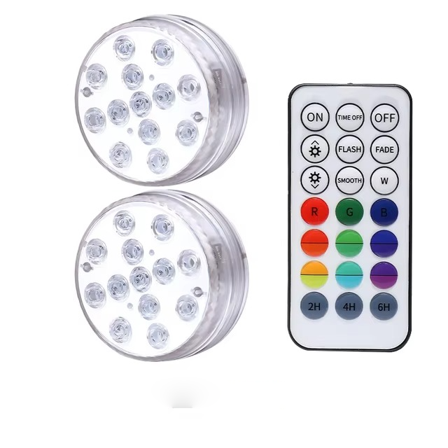 Luci a LED Subacquee per Piscina con Telecomando