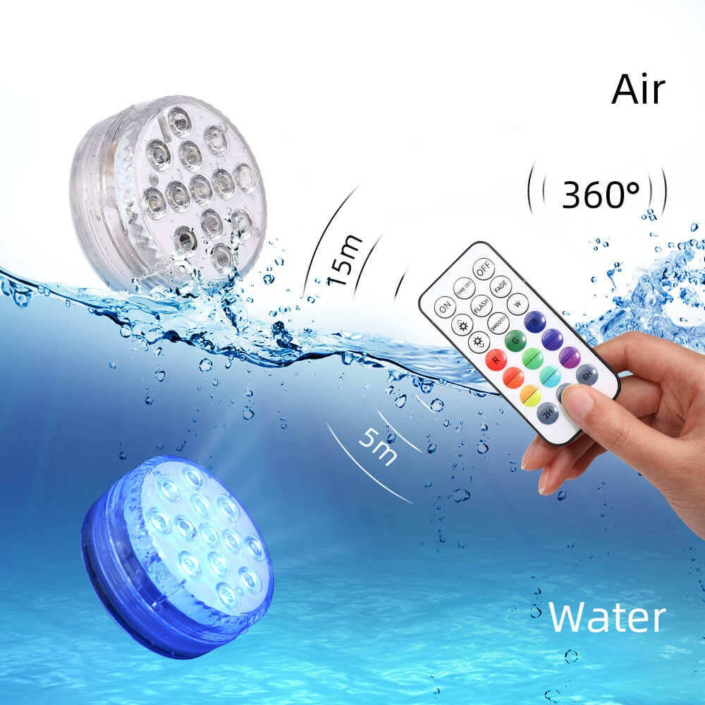 Luci a LED Subacquee per Piscina con Telecomando