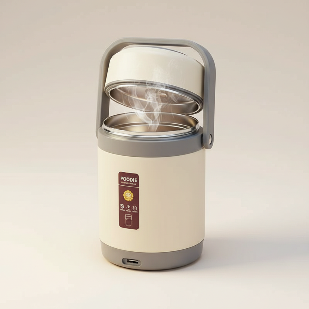 Lunch box riscaldabile USB | Scaldavivande portatile in acciaio inox 304