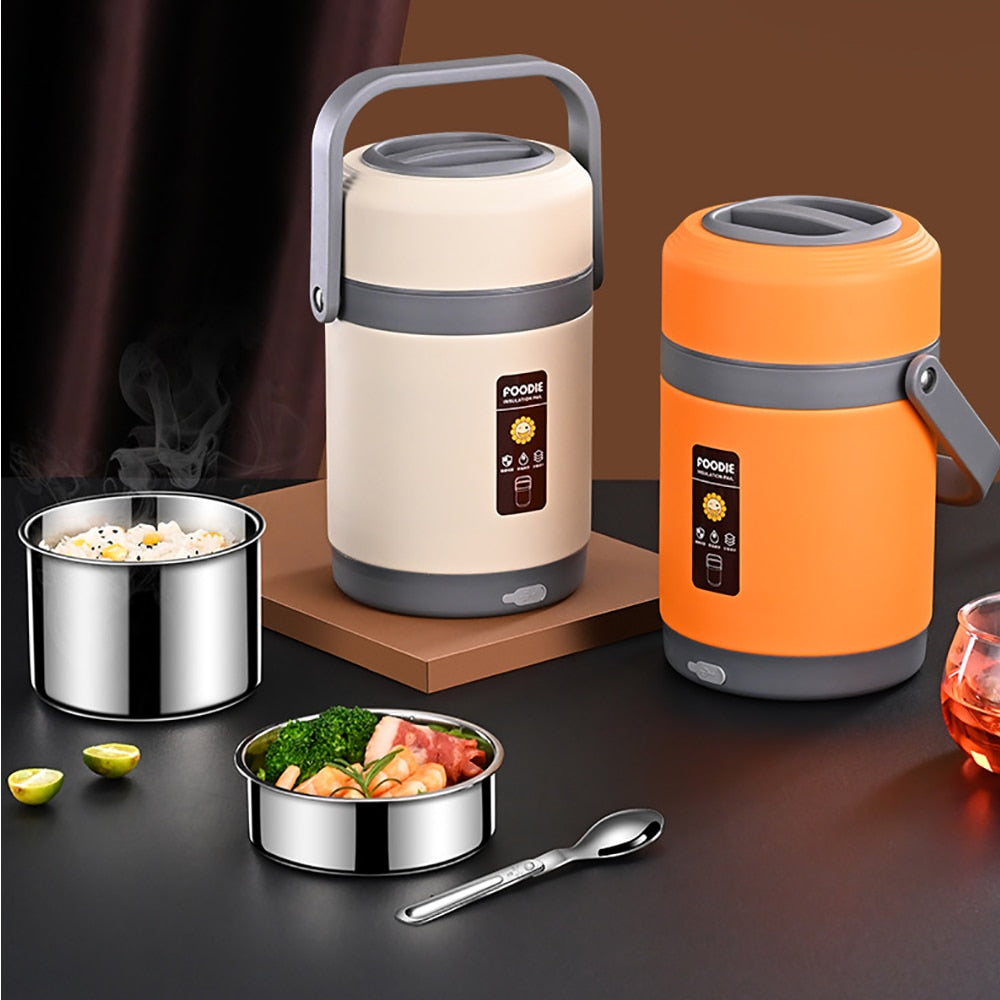 Lunch box riscaldabile USB | Scaldavivande portatile in acciaio inox 304