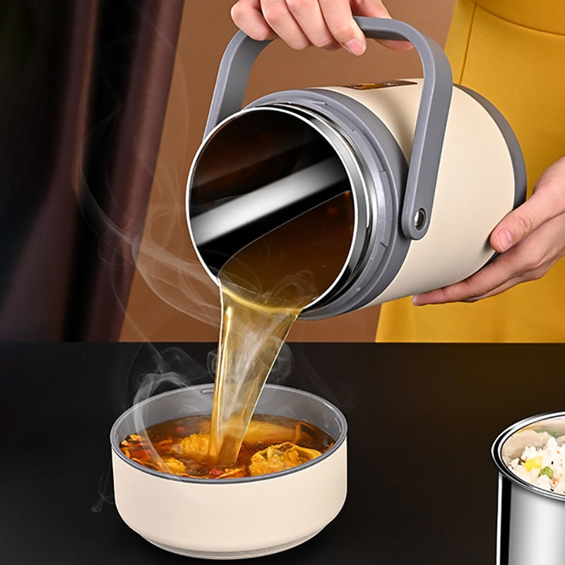 Lunch box riscaldabile USB | Scaldavivande portatile in acciaio inox 304