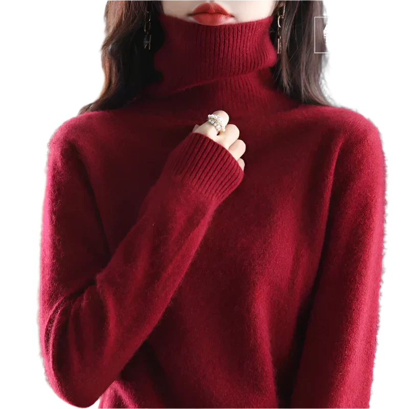 Lussuoso Maglione a Collo Alto da Donna | Elegante per Autunno e Inverno