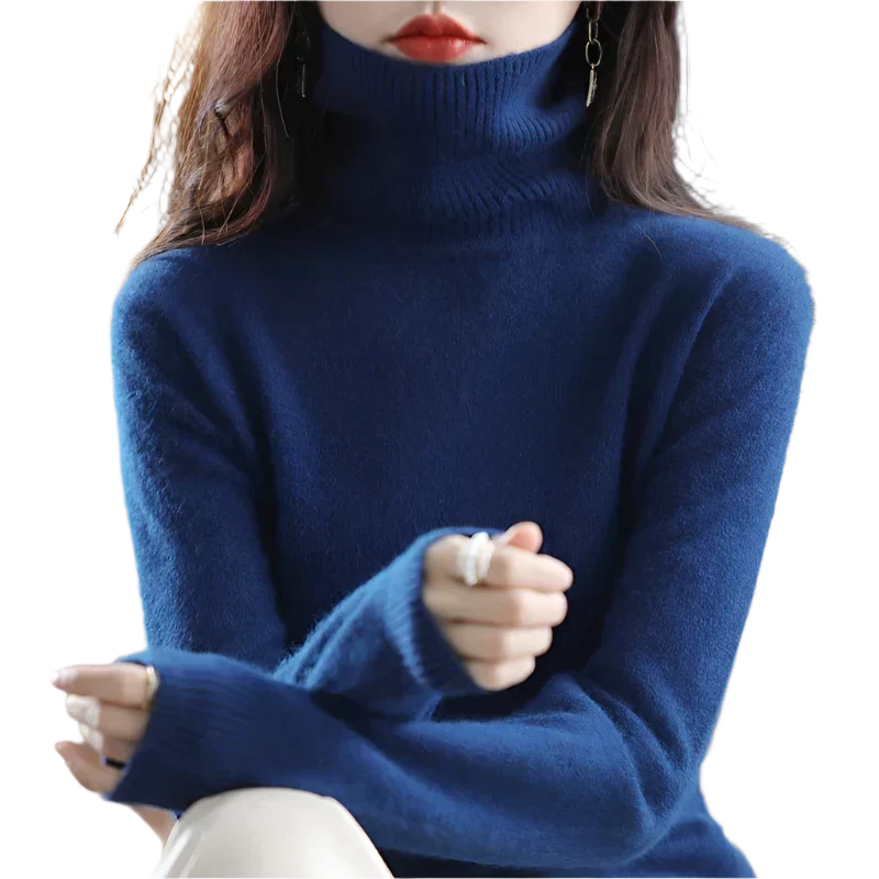 Lussuoso Maglione a Collo Alto da Donna | Elegante per Autunno e Inverno