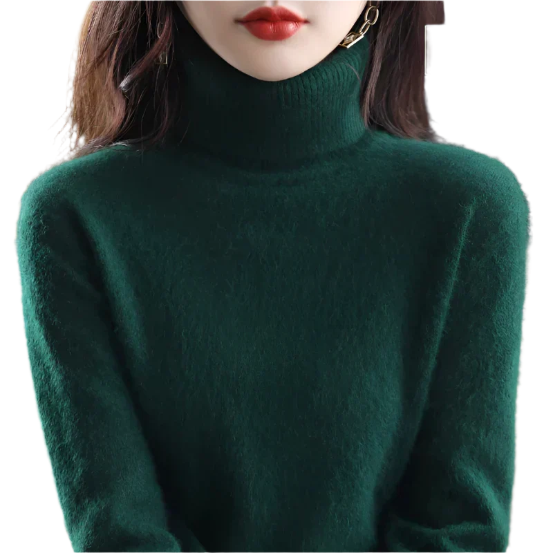 Lussuoso Maglione a Collo Alto da Donna | Elegante per Autunno e Inverno