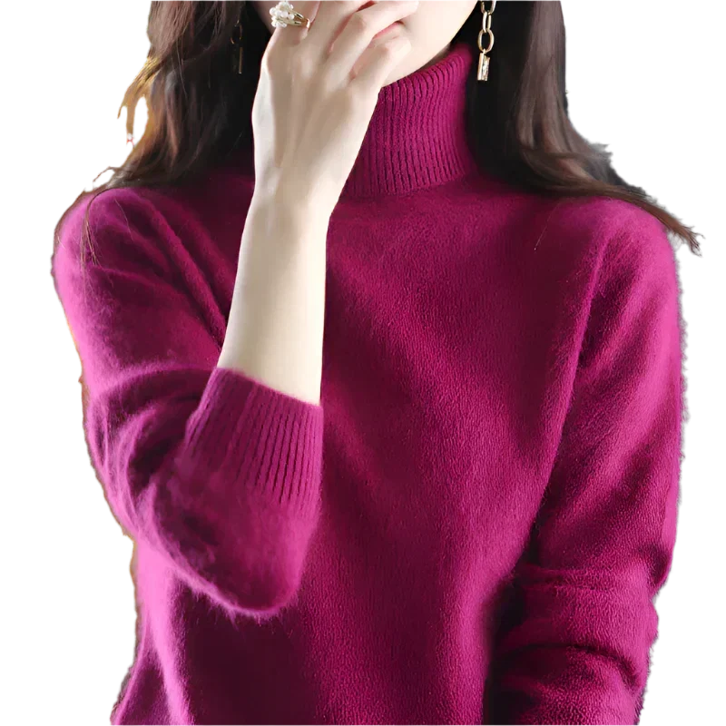 Lussuoso Maglione a Collo Alto da Donna | Elegante per Autunno e Inverno