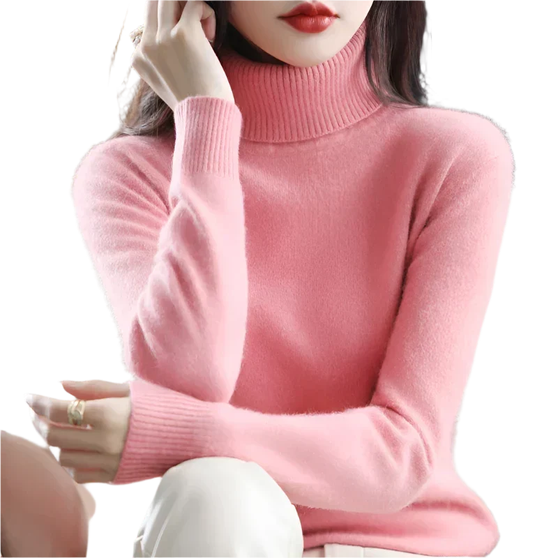 Lussuoso Maglione a Collo Alto da Donna | Elegante per Autunno e Inverno