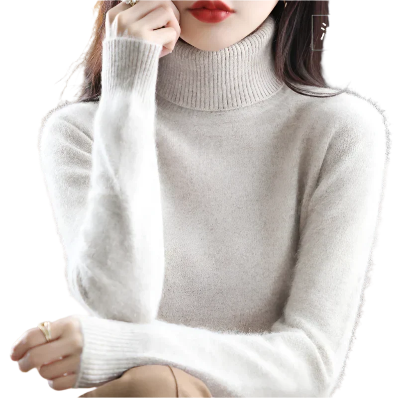 Lussuoso Maglione a Collo Alto da Donna | Elegante per Autunno e Inverno