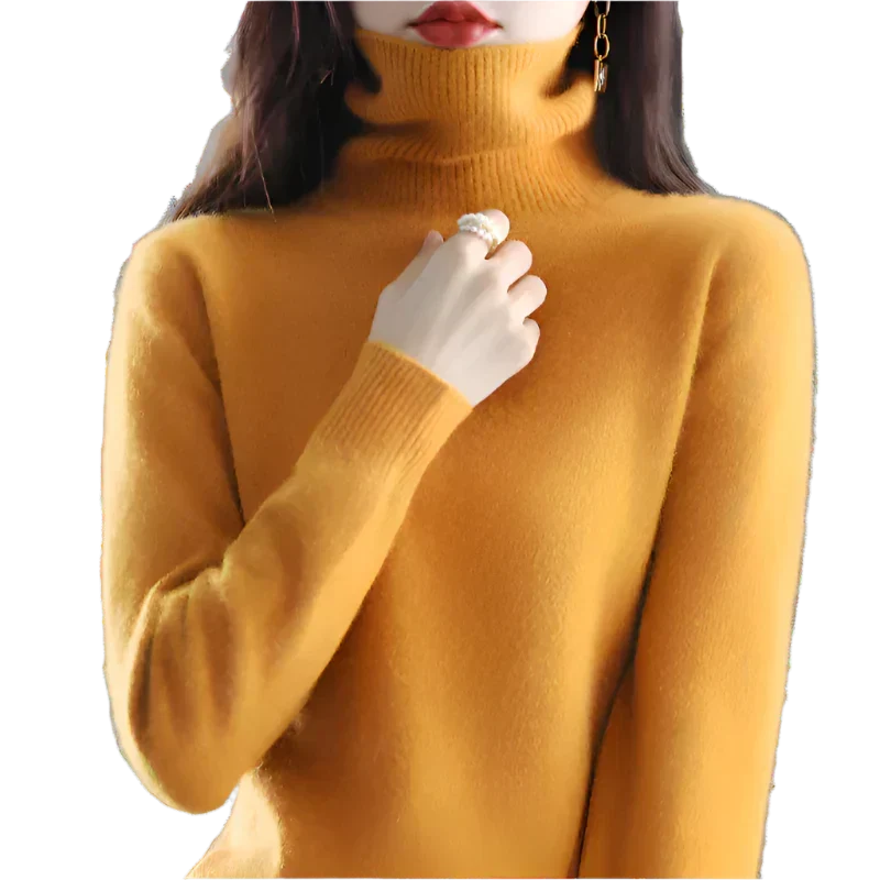 Lussuoso Maglione a Collo Alto da Donna | Elegante per Autunno e Inverno