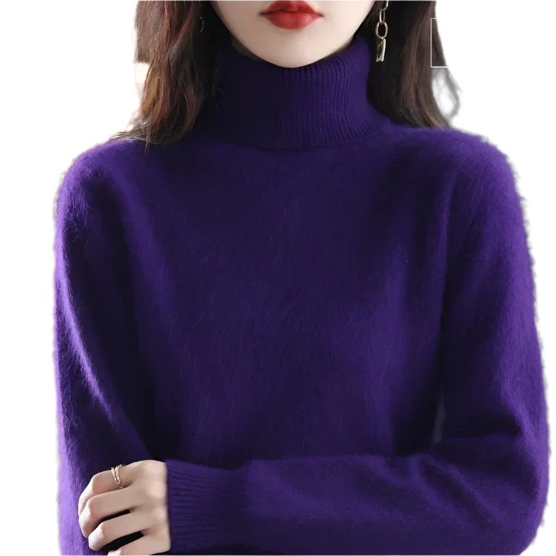 Lussuoso Maglione a Collo Alto da Donna | Elegante per Autunno e Inverno