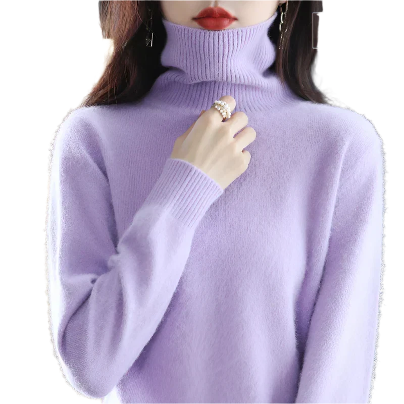 Lussuoso Maglione a Collo Alto da Donna | Elegante per Autunno e Inverno