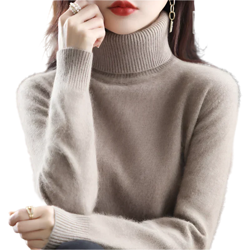 Lussuoso Maglione a Collo Alto da Donna | Elegante per Autunno e Inverno