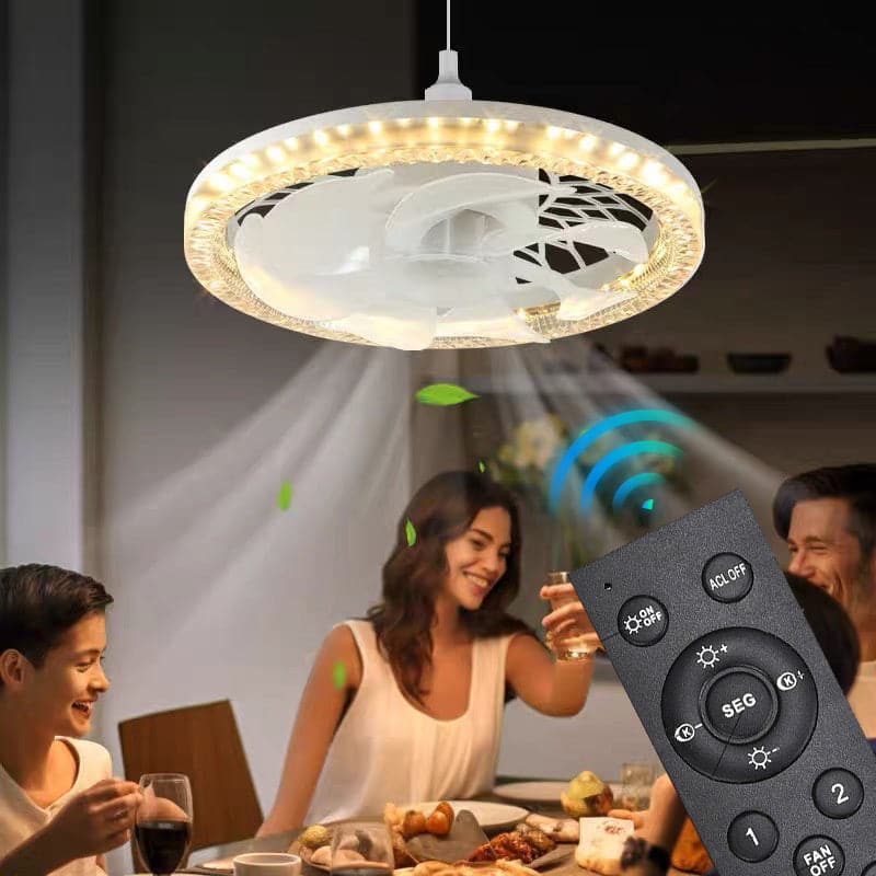 Lussuoso ventilatore da soffitto con luce