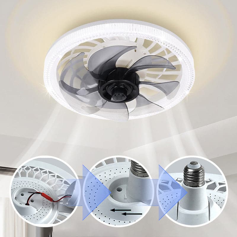 Lussuoso ventilatore da soffitto con luce