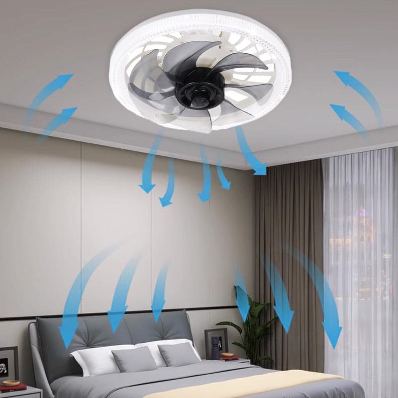 Lussuoso ventilatore da soffitto con luce