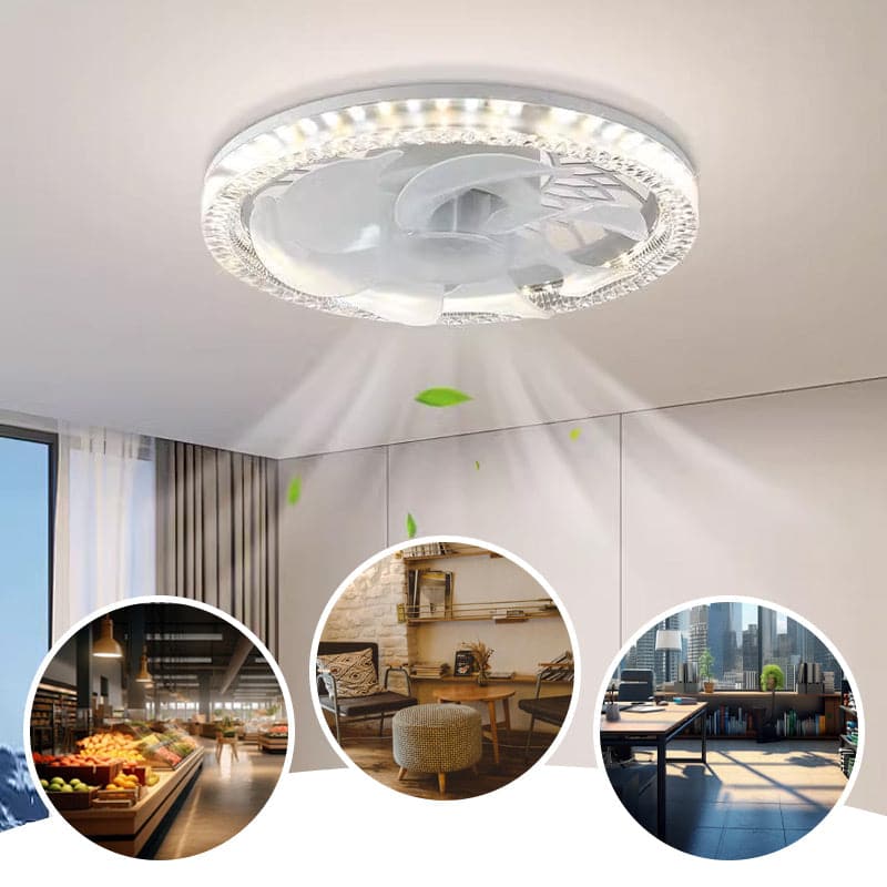Lussuoso ventilatore da soffitto con luce