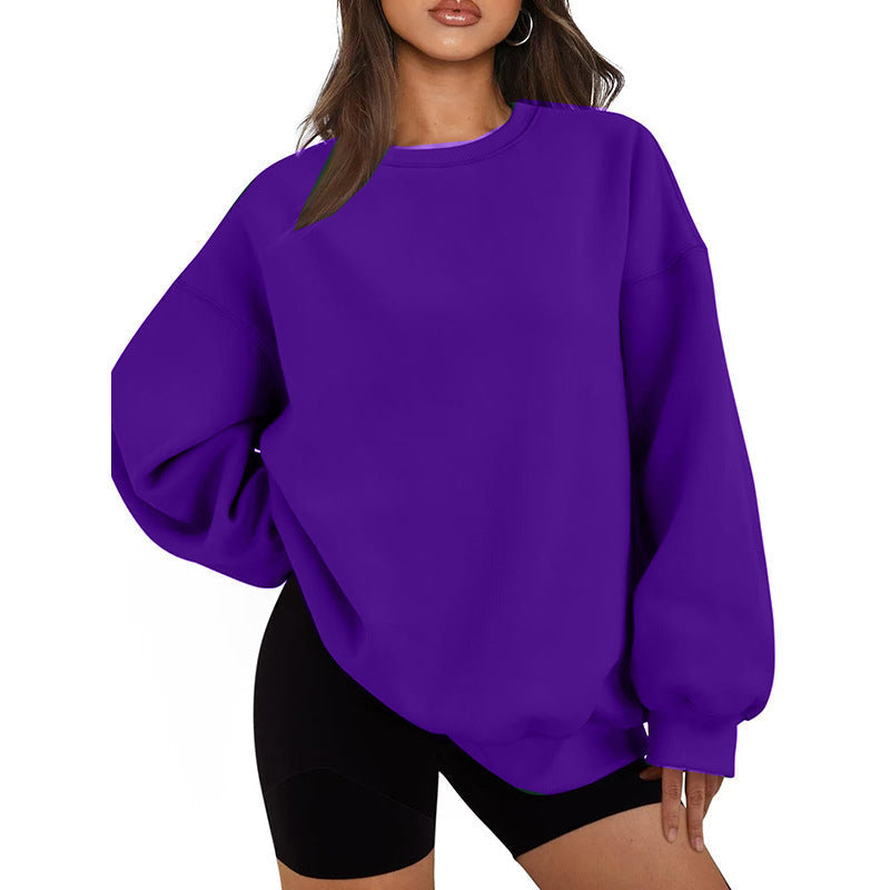 Maglione casual da donna oversize vestibilità morbida
