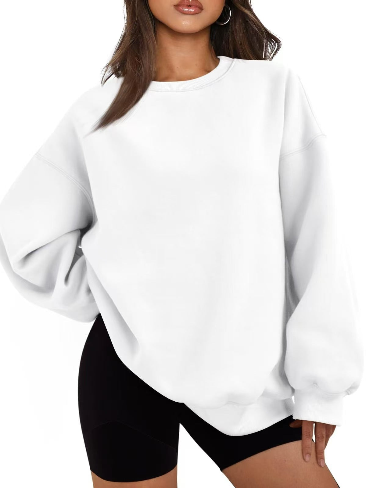 Maglione casual da donna oversize vestibilità morbida