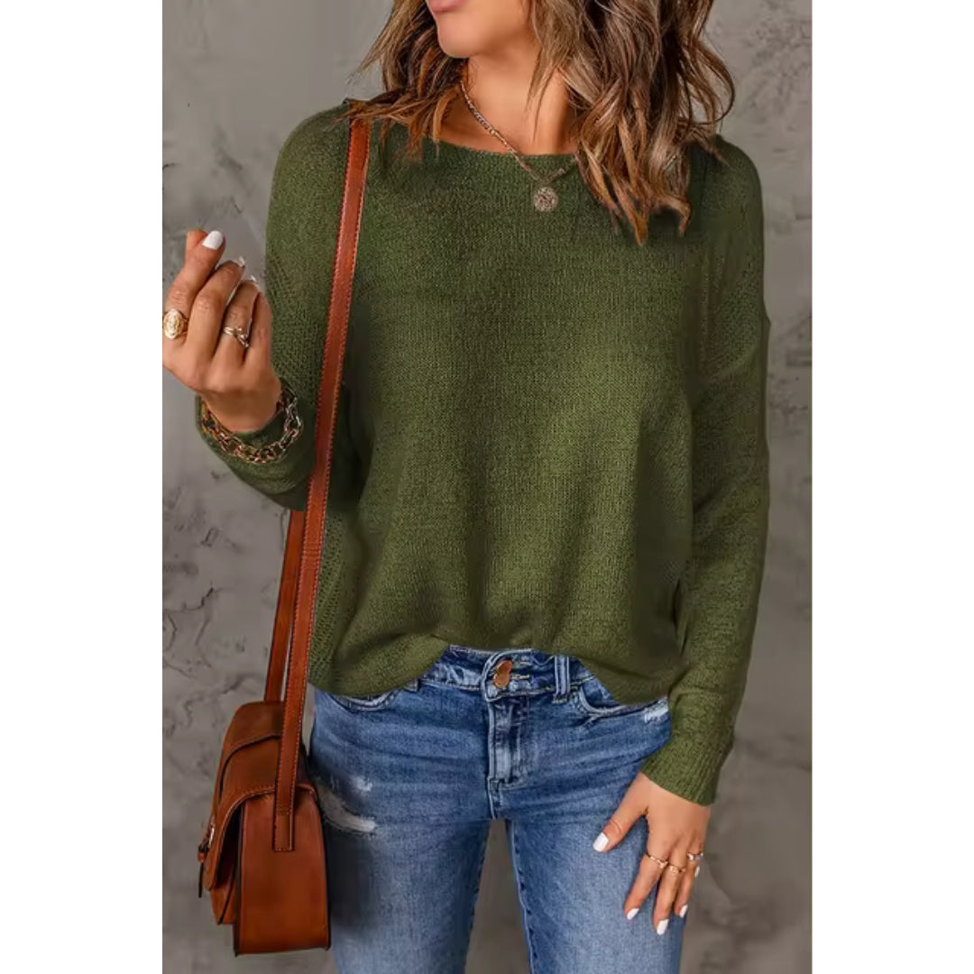 Maglione da donna in morbida maglia per un comfort senza tempo
