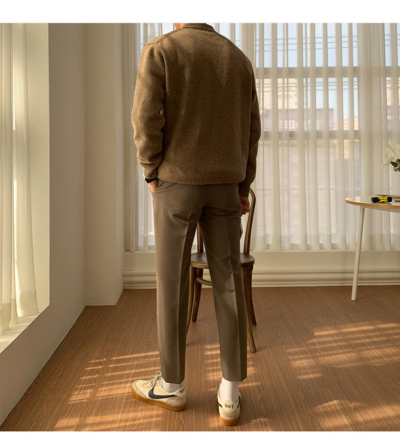 Maglione da Uomo in Maglia con Bottoni