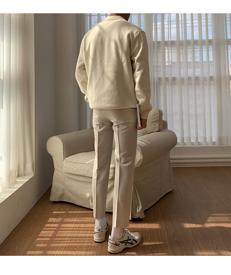 Maglione da Uomo in Maglia con Bottoni