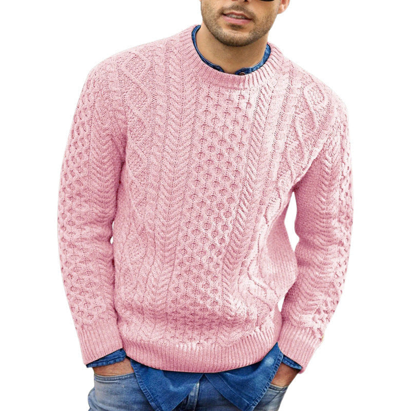 Maglione da uomo in maglia girocollo