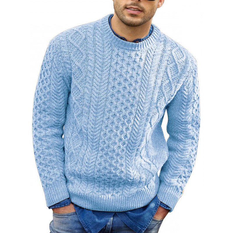 Maglione da uomo in maglia girocollo