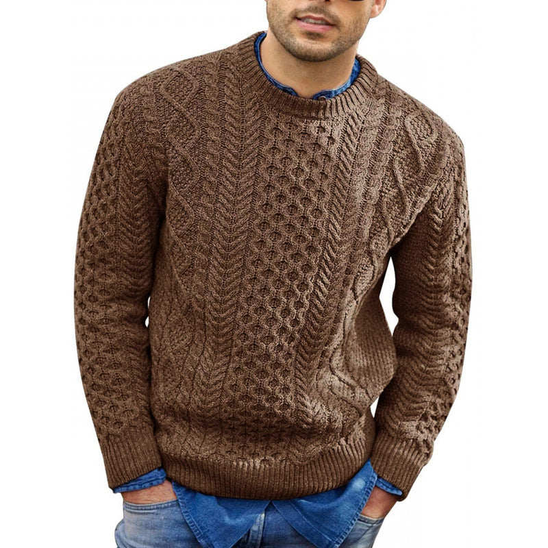 Maglione da uomo in maglia girocollo