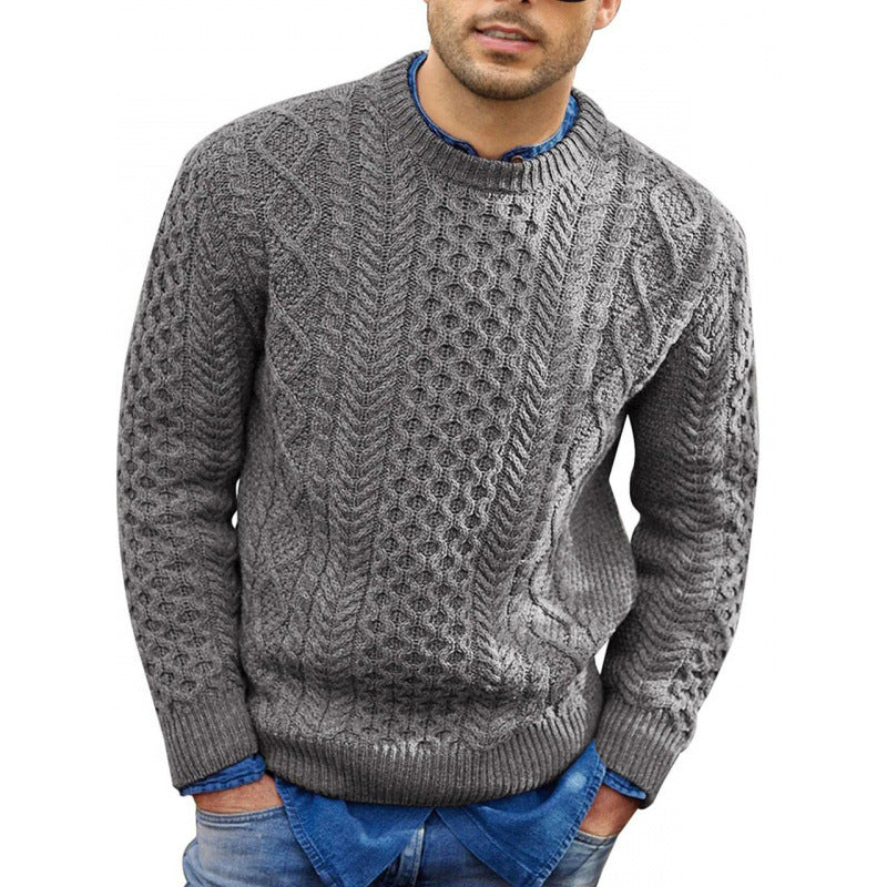Maglione da uomo in maglia girocollo