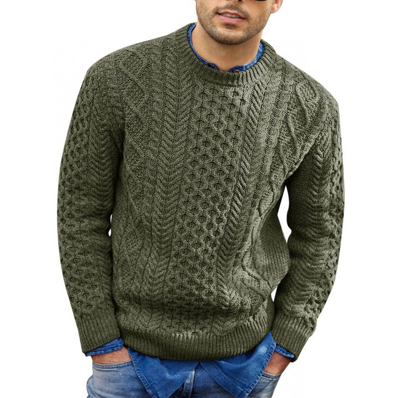 Maglione da uomo in maglia girocollo