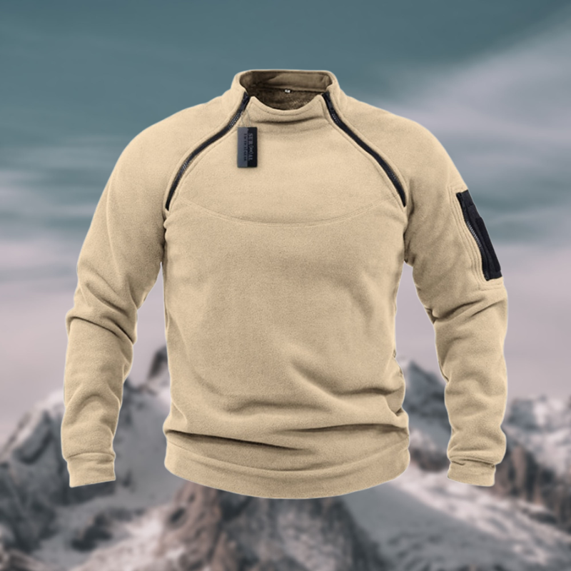 Maglione da uomo in pile antivento e tattico