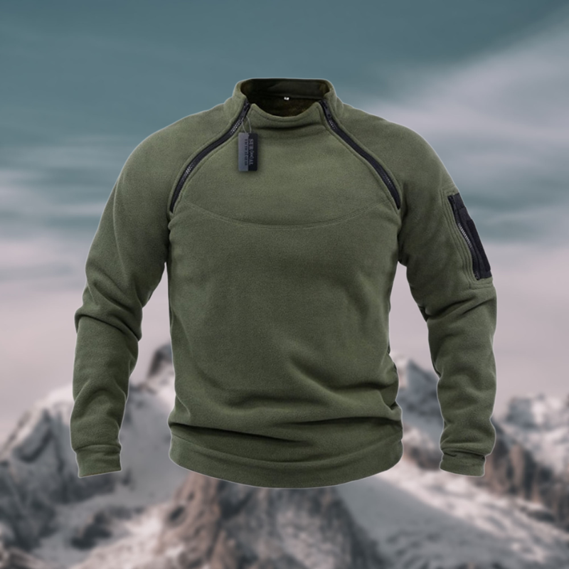 Maglione da uomo in pile antivento e tattico