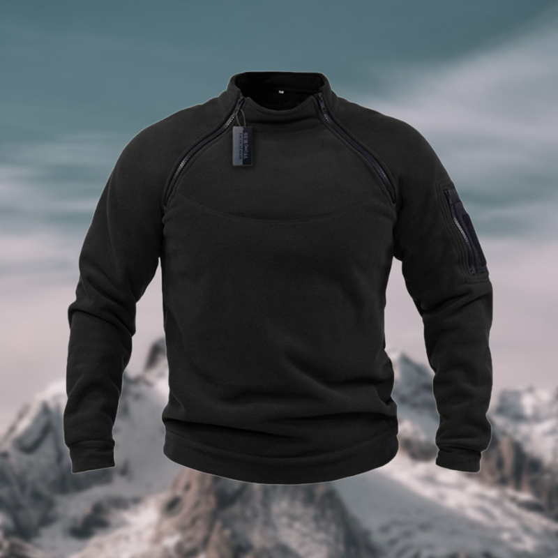 Maglione da uomo in pile antivento e tattico