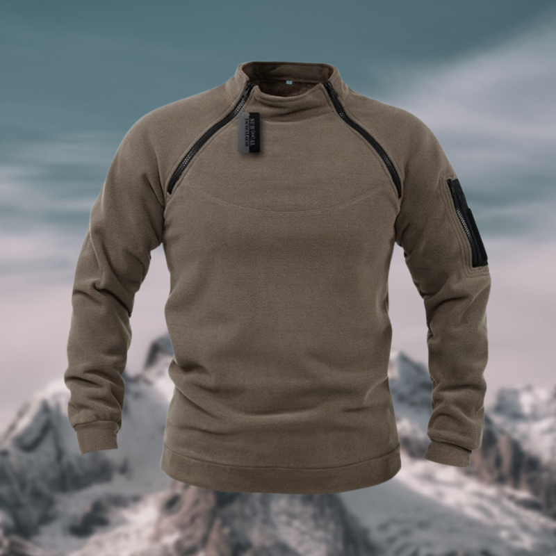 Maglione da uomo in pile antivento e tattico
