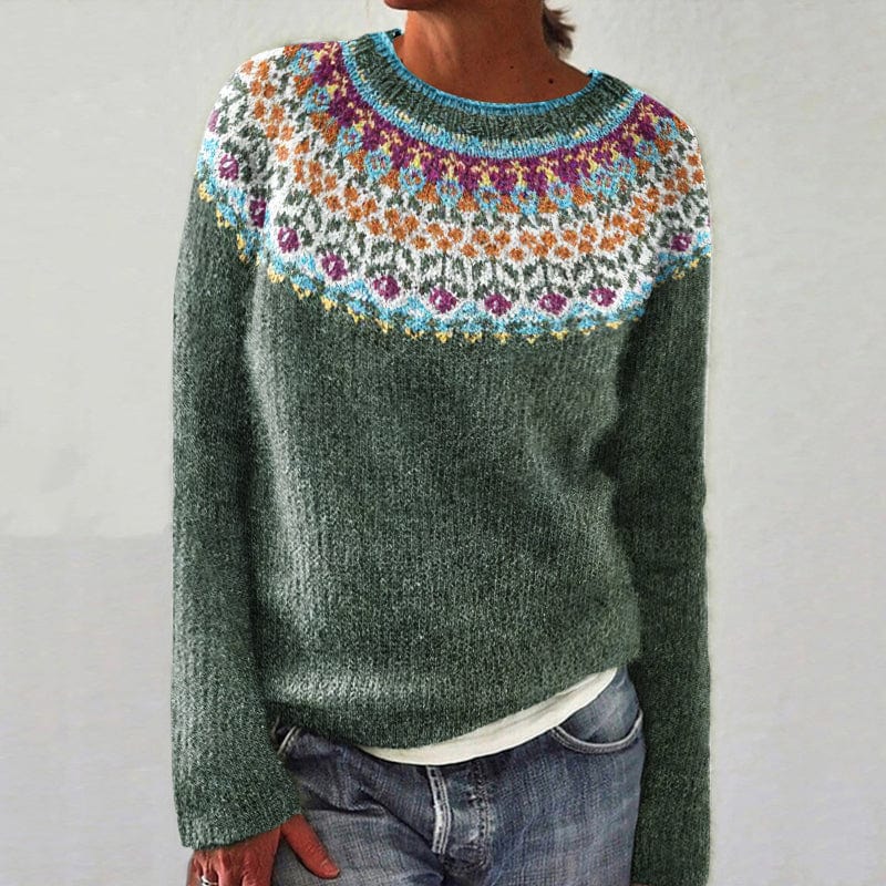 Maglione in maglia da donna a maniche lunghe