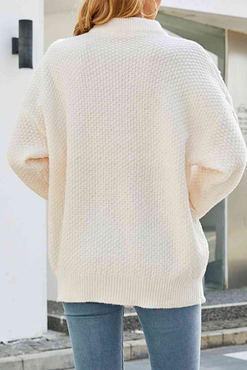 Maglione oversized da donna a trecce