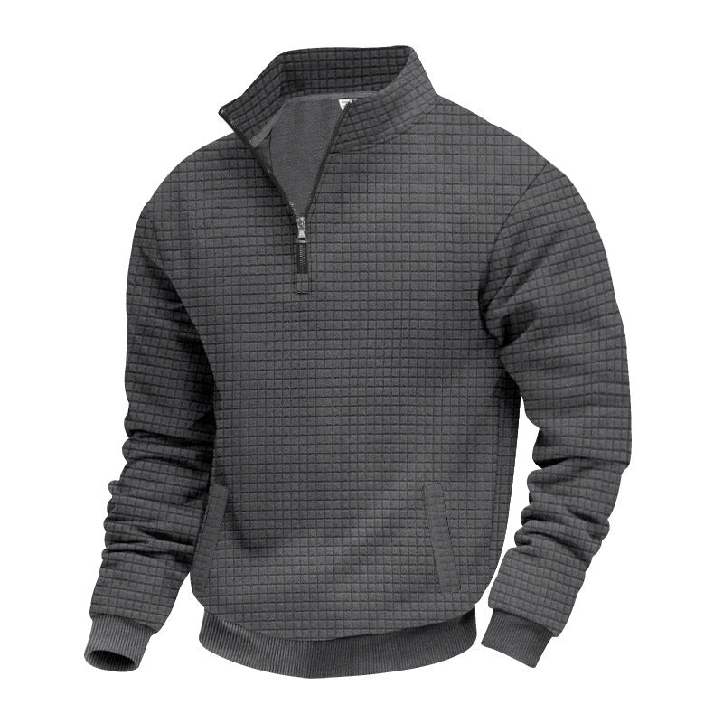 Maglione Sportivo con Colletto Mezzo Alto Chiuso