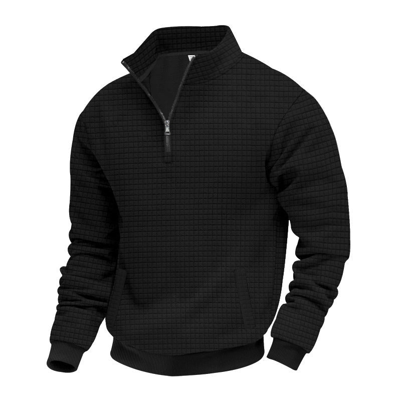 Maglione Sportivo con Colletto Mezzo Alto Chiuso