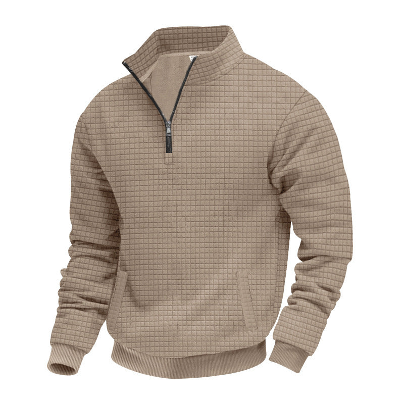 Maglione Sportivo con Colletto Mezzo Alto Chiuso