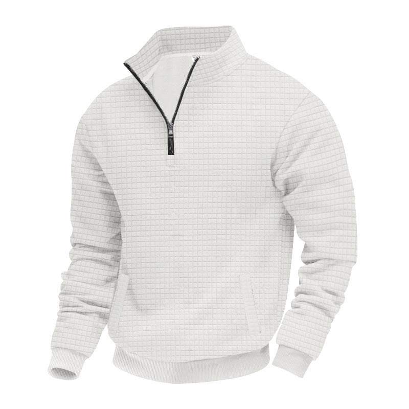 Maglione Sportivo con Colletto Mezzo Alto Chiuso