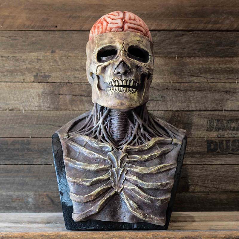 Maschera da scheletro spaventosa e realistica per Halloween