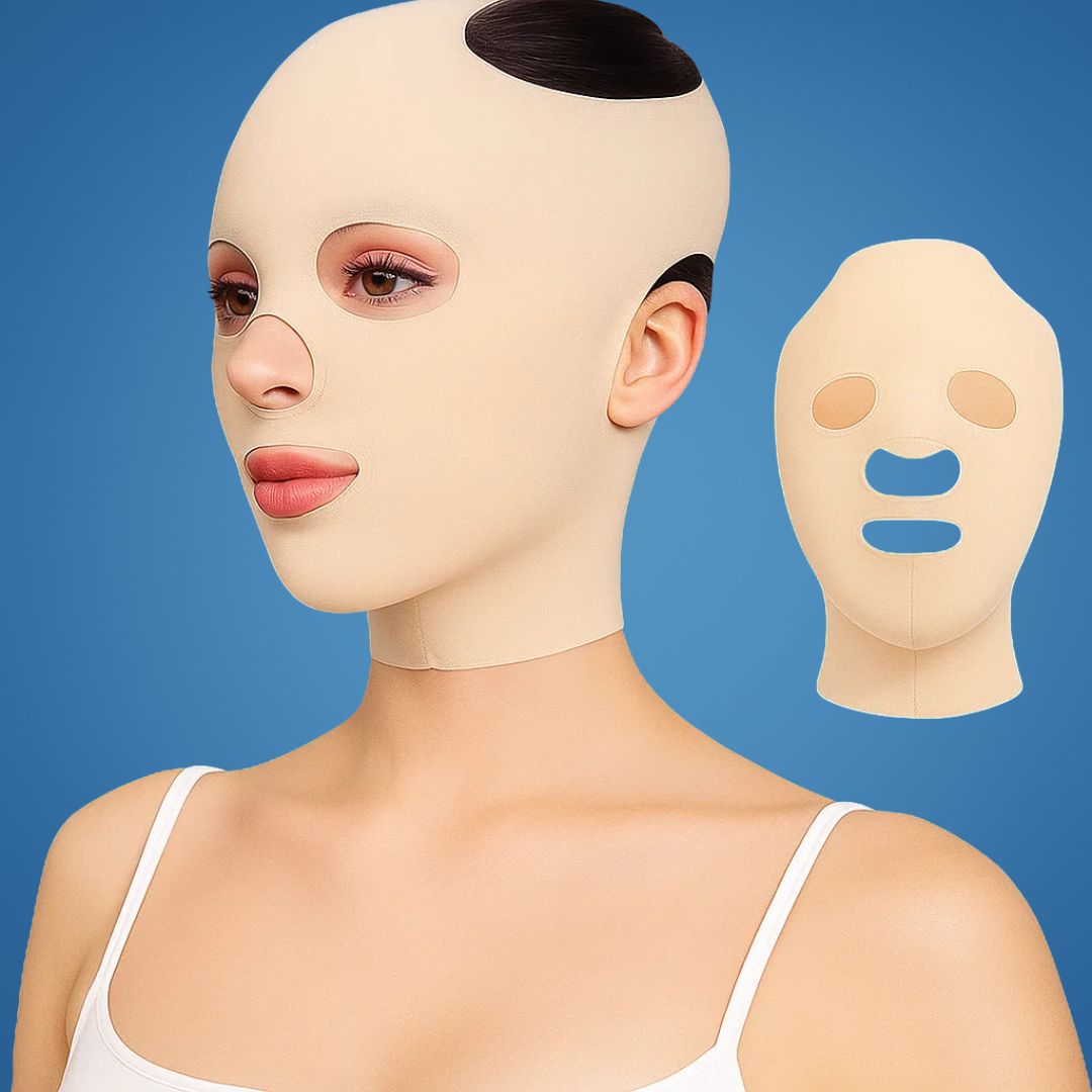 Maschera Lifting Viso Antirughe – Compressione Riutilizzabile – Vestibilità Ergonomica Morbida – Effetto Rassodante Notturno per Pelli Mature