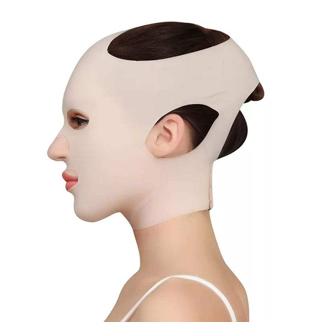 Maschera Lifting Viso Antirughe – Compressione Riutilizzabile – Vestibilità Ergonomica Morbida – Effetto Rassodante Notturno per Pelli Mature