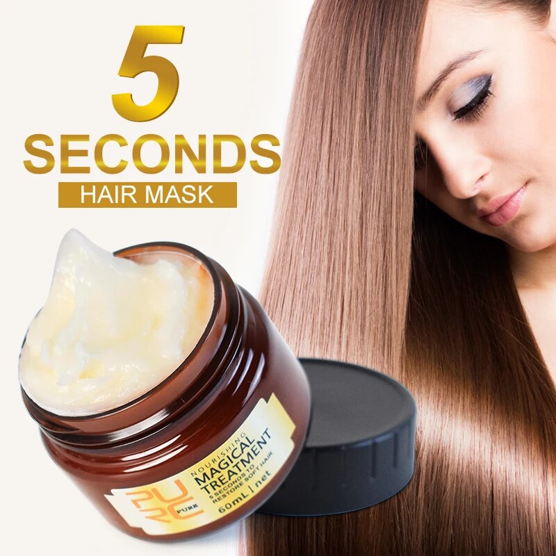 Maschera per capelli riparatrice e lucidante ad azione istantanea