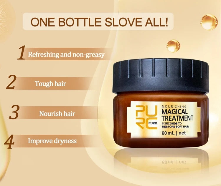 Maschera per capelli riparatrice e lucidante ad azione istantanea