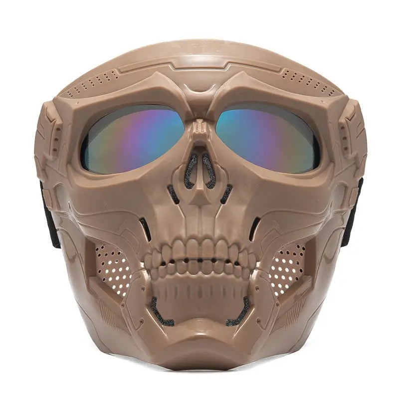 Maschera Tattica Facciale per Softair e Paintball - Attrezzatura Protettiva Traspirante per Combattimento all'Aperto
