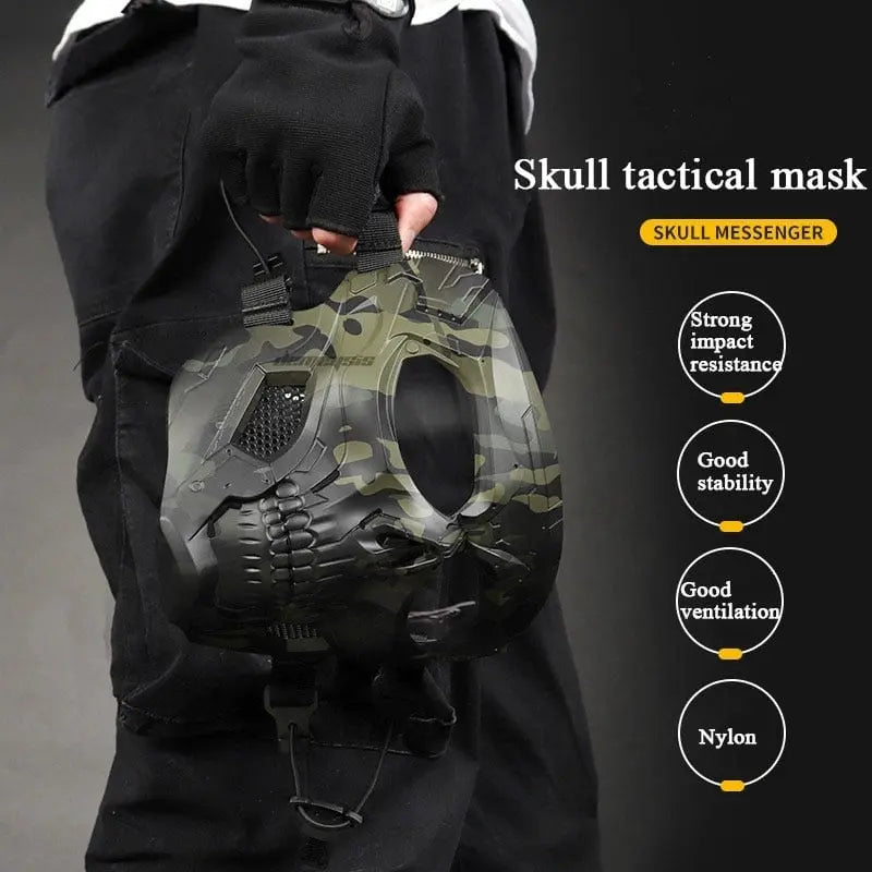 Maschera Tattica Facciale per Softair e Paintball - Attrezzatura Protettiva Traspirante per Combattimento all'Aperto