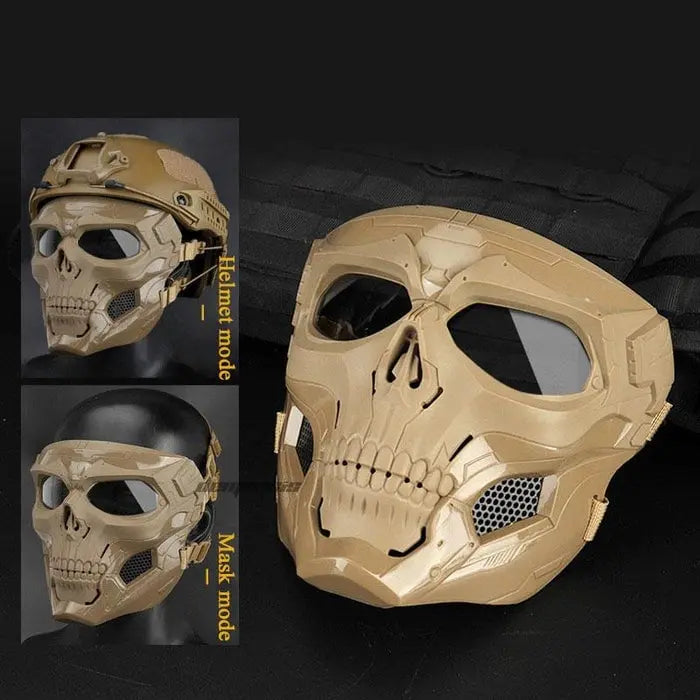 Maschera Tattica Facciale per Softair e Paintball - Attrezzatura Protettiva Traspirante per Combattimento all'Aperto